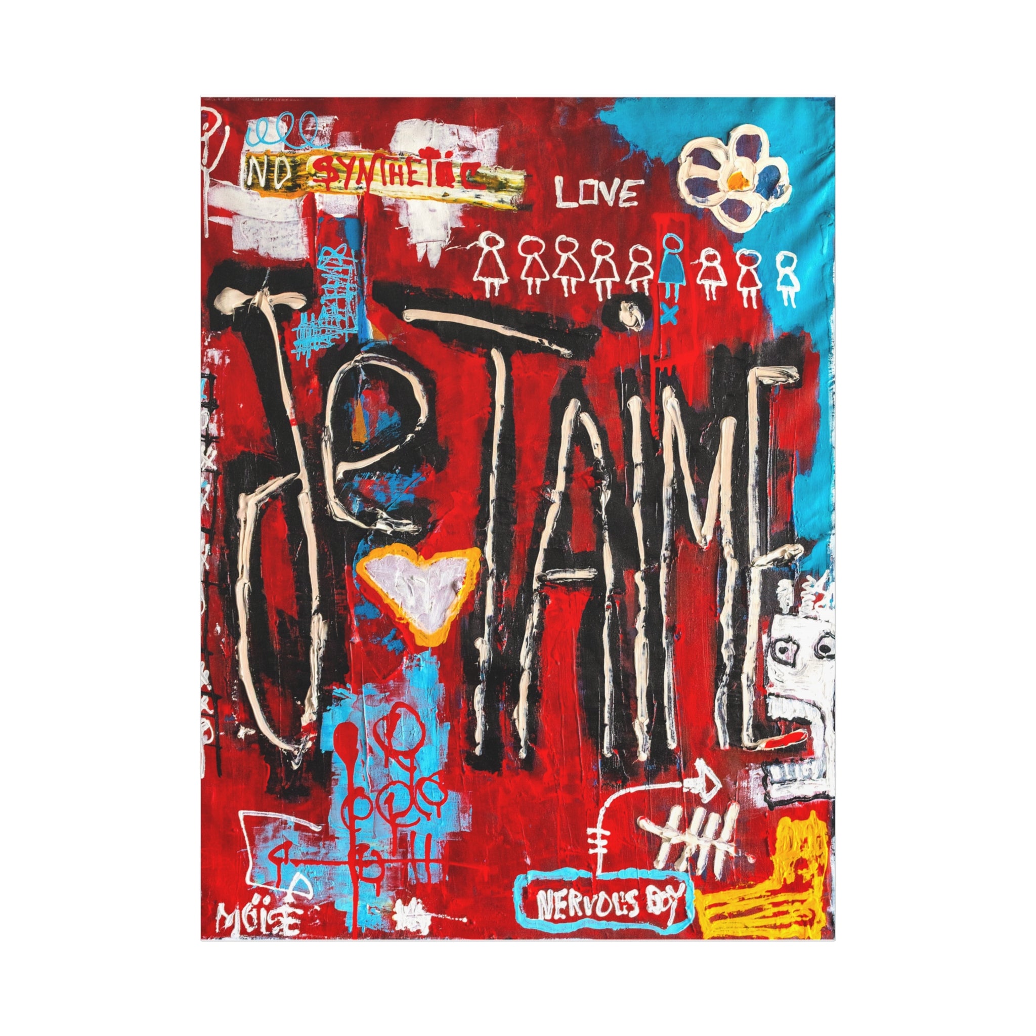 🎨 "JE T'AIME - NERVOUS BOY" - (91×122 cm)